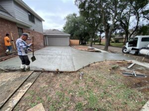 Driveway poured by Sam The Concrete Man